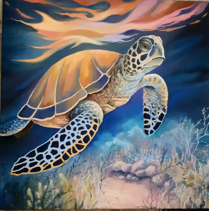 绘画,  27.6x27.6 in 