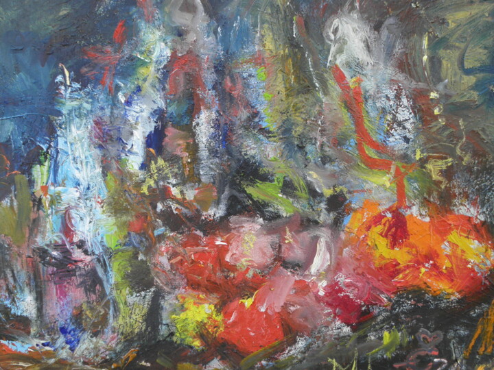 Ryby 7 绘画, 27.6x39.4 in