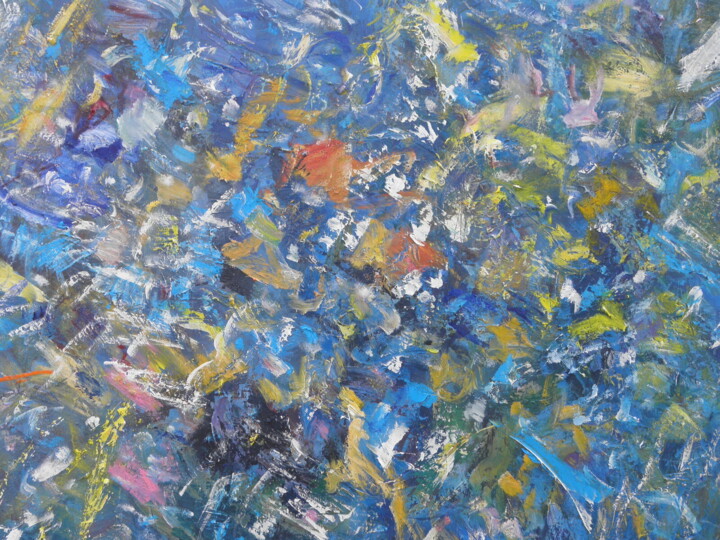 Niebieski 绘画, 27.6x39.4 in