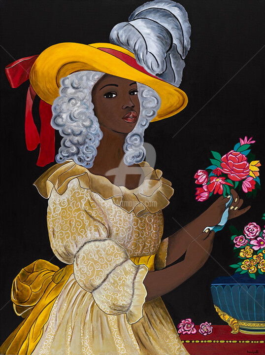 Marie-Antoinette et la liberté d'être 绘画, 51.2x38.2 in