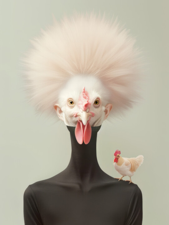 Chicken Portrait Art 2 数字艺术