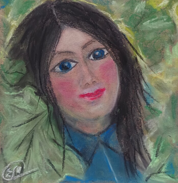 Blue eyes 图画, 11.8x11.8 in