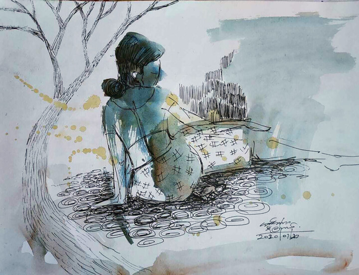 Captivating Beauty 绘画, 11x16 in