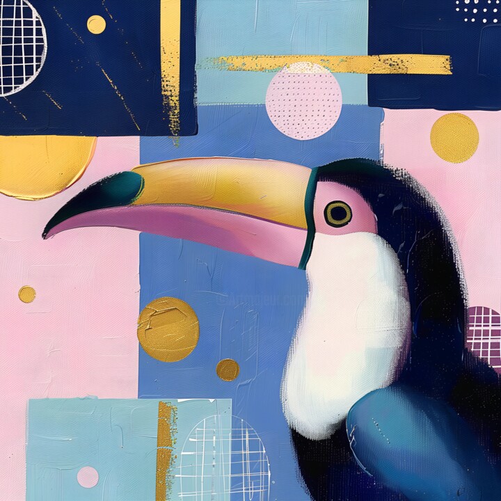 Golden Toucan Dreams 数字艺术