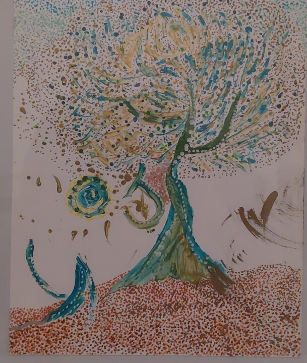 绘画,  9.3x7.6 in 