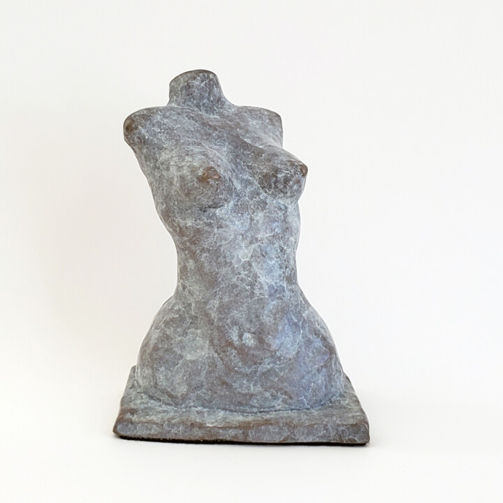 Female Torso in Grey-Lilac 雕塑, 4.5x3.5 in
