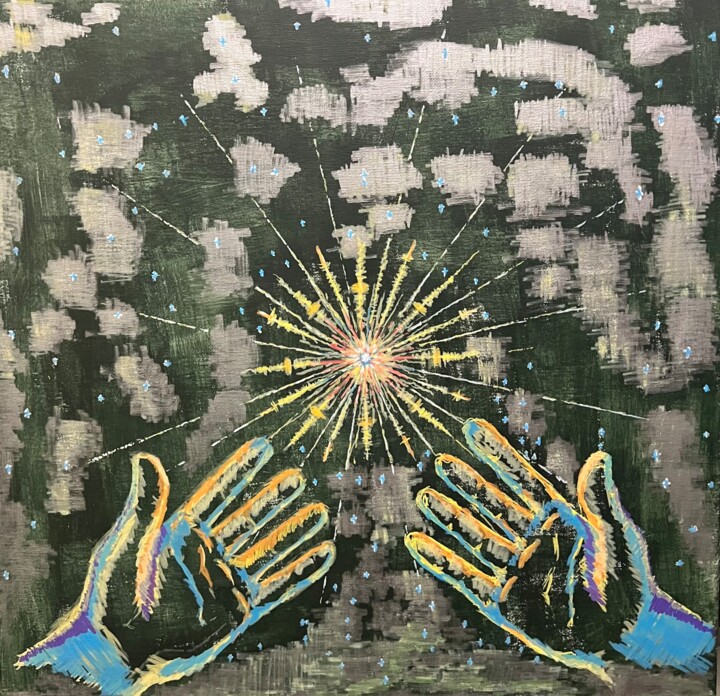 绘画,  18x18 in 