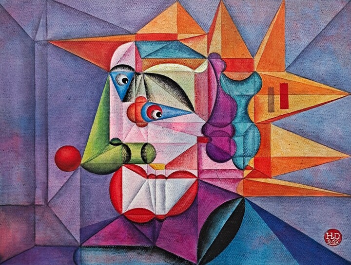 Clown Pittura, 11,8x15,8 in