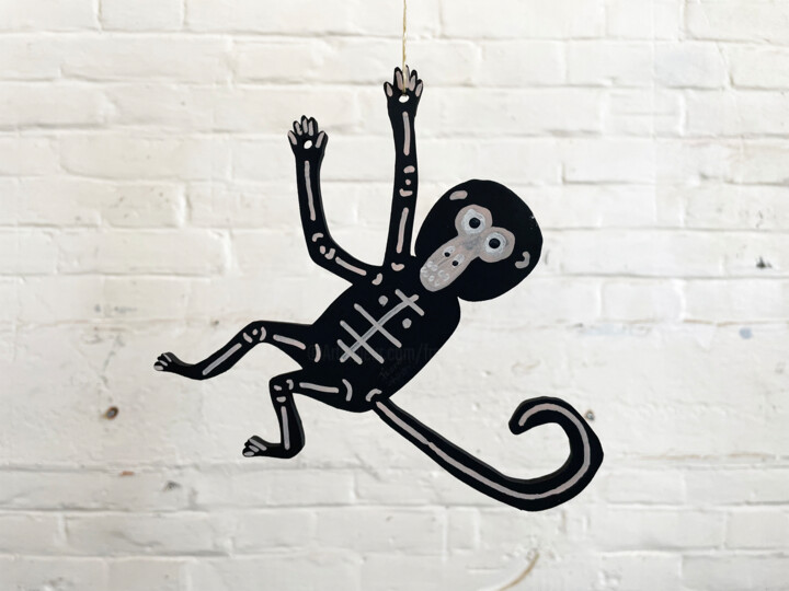 SPIDER MONKEY #1 / no. 2 조형물, 6.9x7.9 in