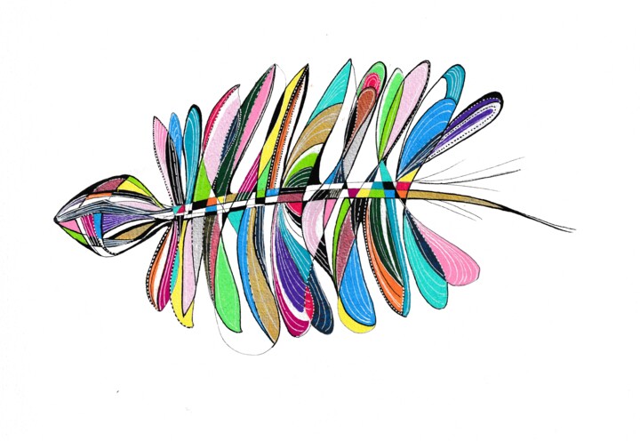 Centifin F 绘画, 11.7x16.5 in