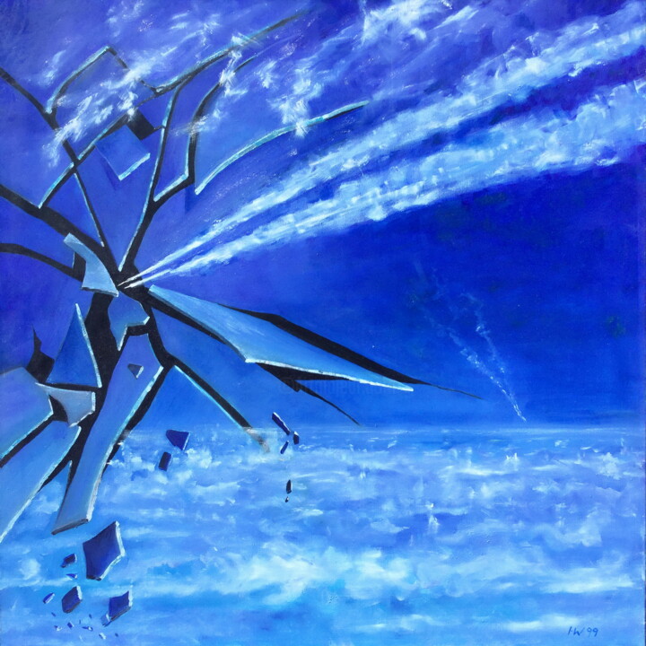 last flight 绘画, 39.4x39.4 in