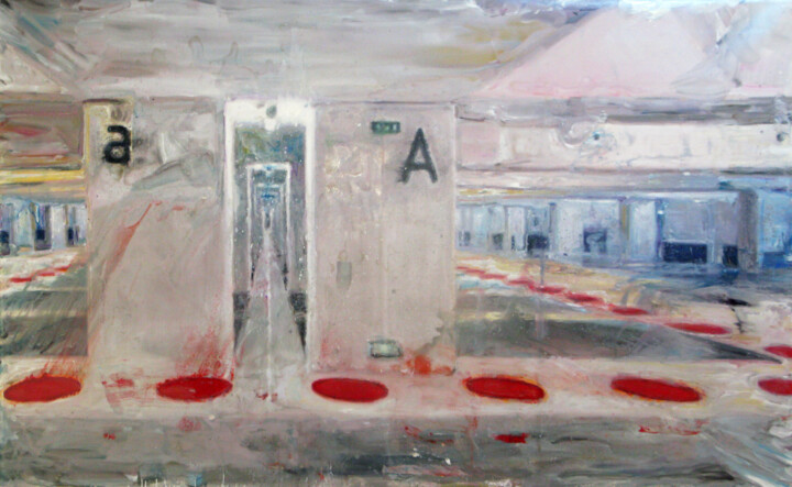 Parking la défense Paris, variation. Tablo, 59,1x98,4 in