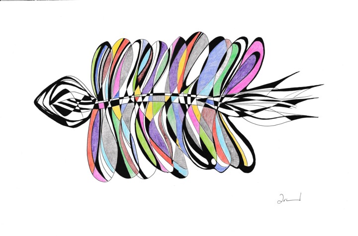 Centifin C 绘画, 11.7x16.5 in