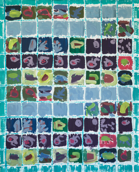 Considering Quitting It All And Going To The Aquarium 绘画, 78.7x63 in