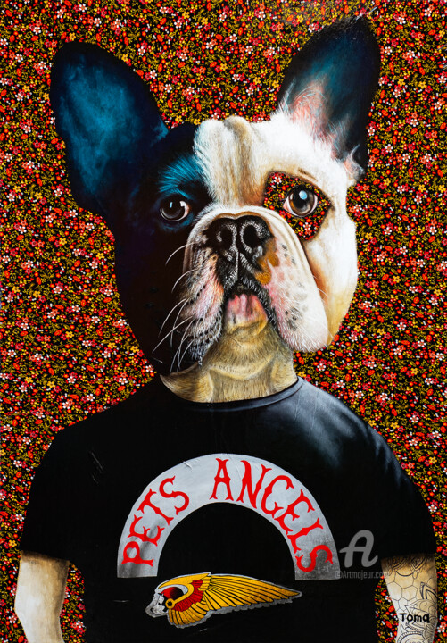 Pets Angels 绘画, 45.3x31.5 in