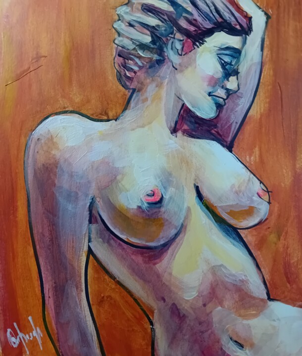 绘画,  8.3x7.1 in 