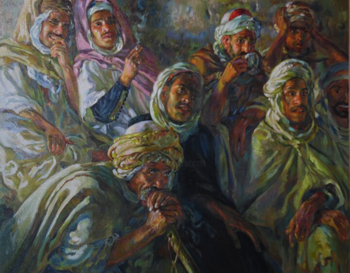 Peinture intitulée "d'après Etienne Din…" par Choumissa Vivien, Œuvre d'art originale, Huile