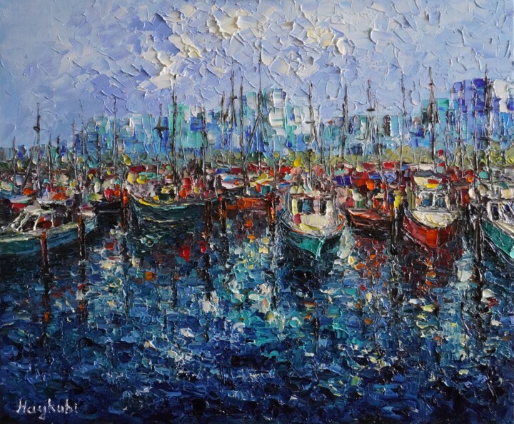 Harbor Schilderij, 19,7x23,6 in