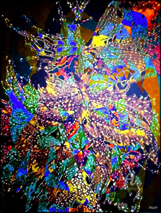 Arts numériques intitulée "Oxya custom color l…" par Jean Philippe Desmoulins, Œuvre d'art originale, Acrylique