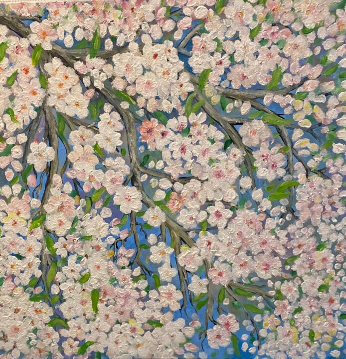 Painting titled "Amandel" by Lau Solano, Original Artwork, Acrylic