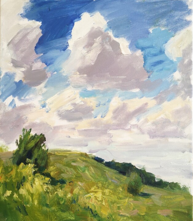 vent d'été 绘画, 13.8x11.8 in