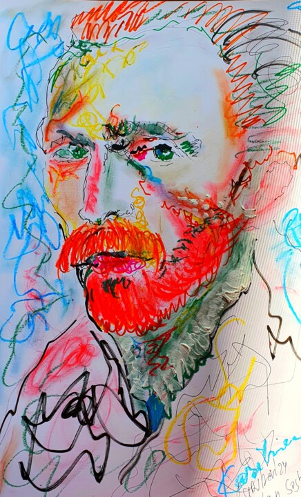 Van Gogh unverkäuflich 绘画, 16.5x11.8 in