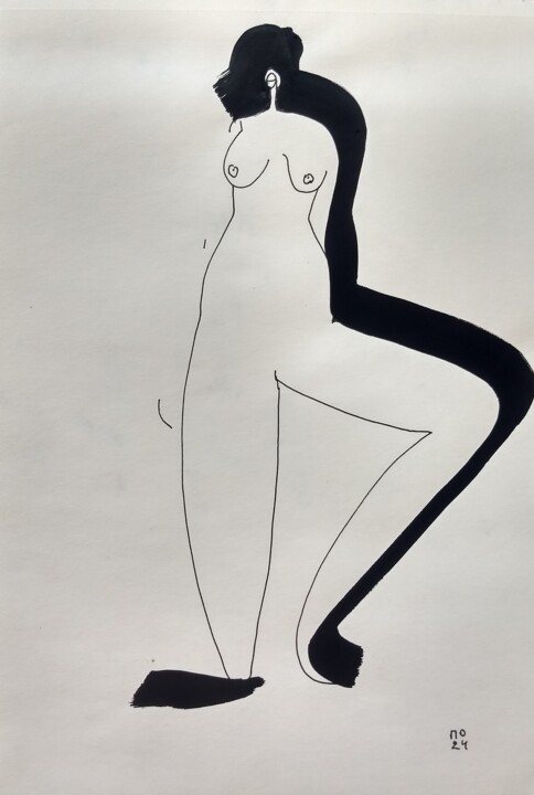 A nude 3 绘画, 11.4x8.3 in