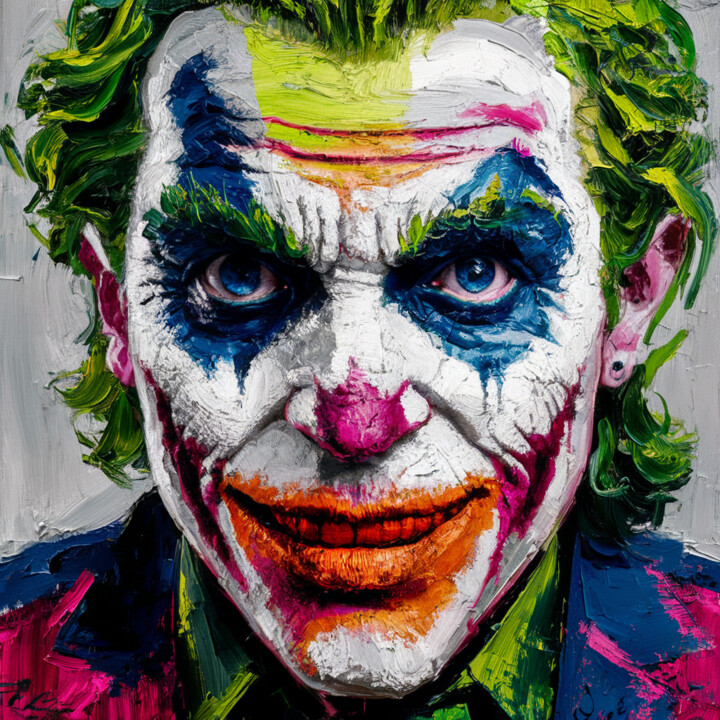 Digital Arts titled "Joker" by Pavel Apilat, Original Artwork, Digital Painting