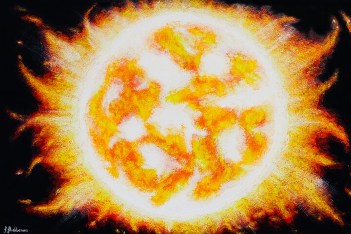 Artwork “Solar” 绘画, 15.8x23.6 in