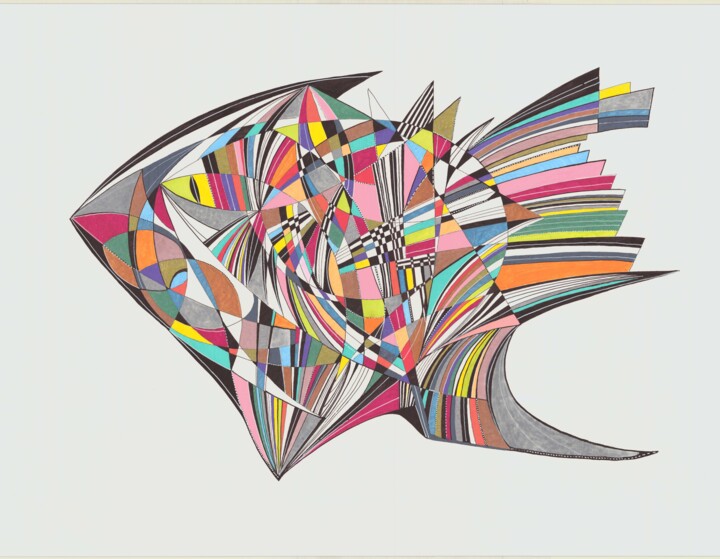 Piscis Amphibio 绘画, 16.5x23.4 in