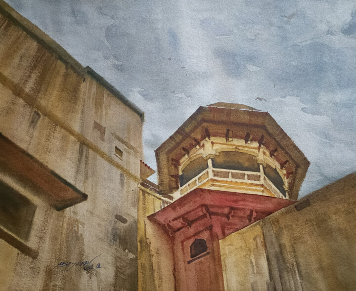 RAJASTHANI HOUSE Painting, 20x24 in