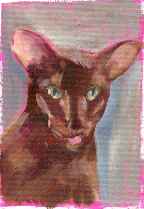 Cat 12 绘画, 8.3x5.7 in