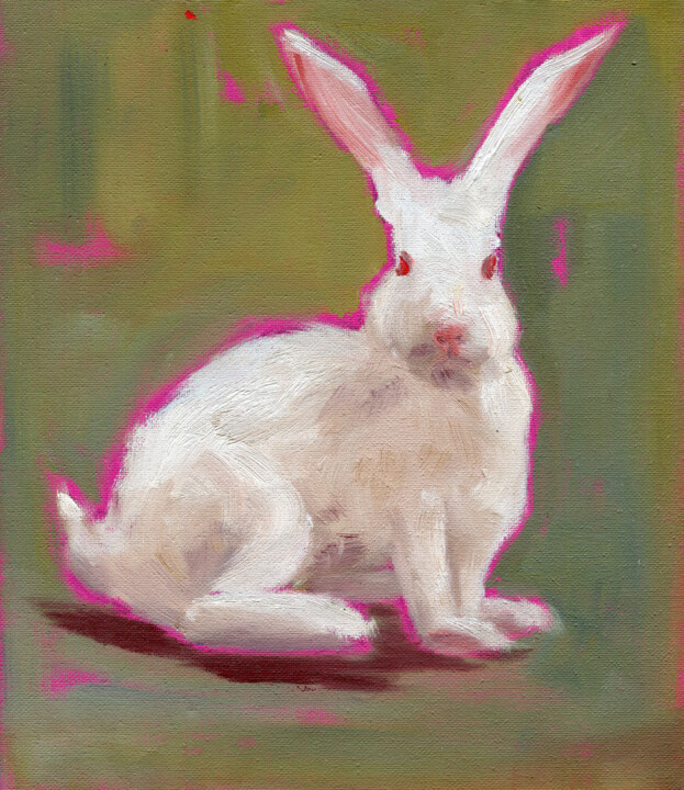 Rabbit 2 绘画, 11.8x9.8 in