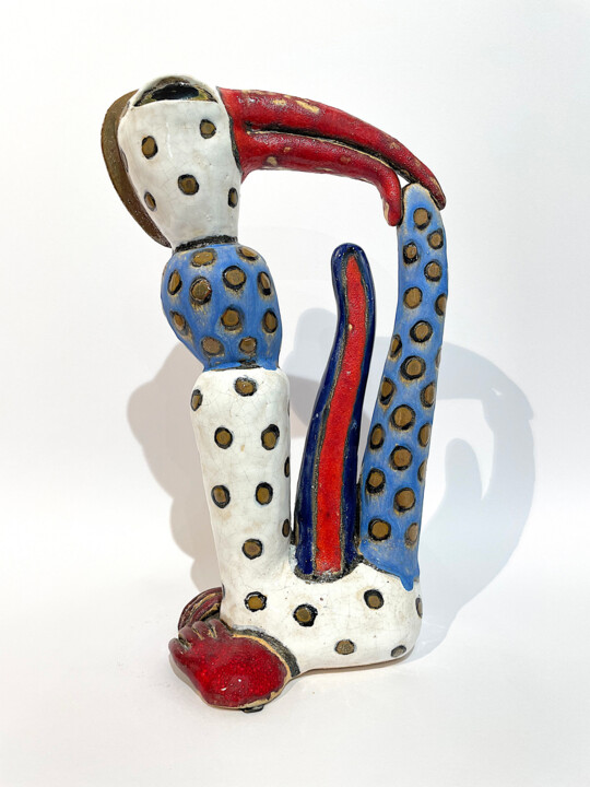 Fantas Dotted Bird 雕塑, 11.4x7.1 in