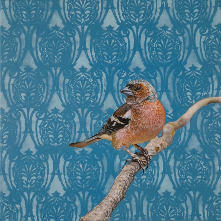Shy but flies 绘画, 11.8x11.8 in