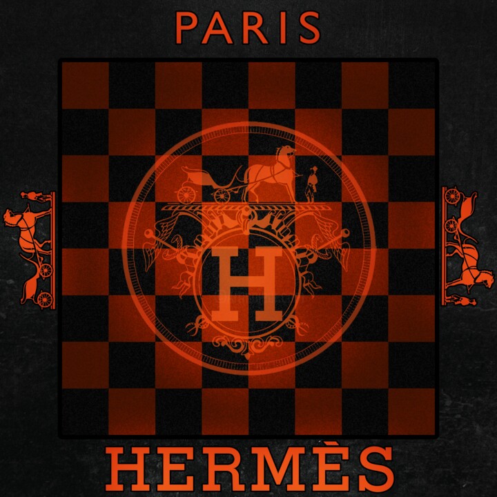 Hermès légende 绘画, 31.5x31.5 in