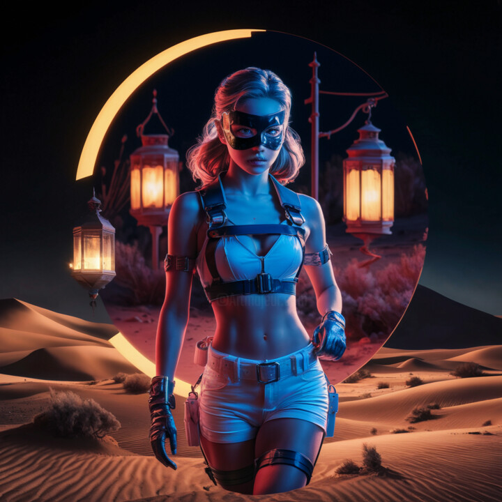 Beauty in a harness 数字艺术