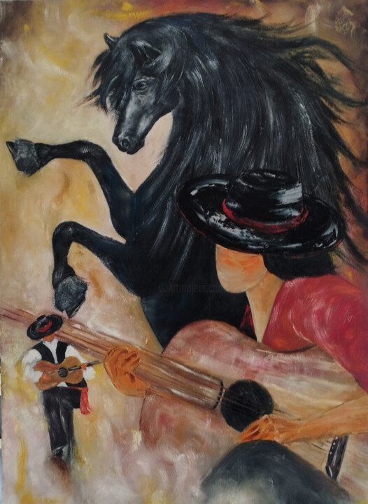 Schilderij,  45,3x29,5 in 