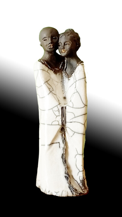 INSEPARABLES Sculpture, 13x4.3 in