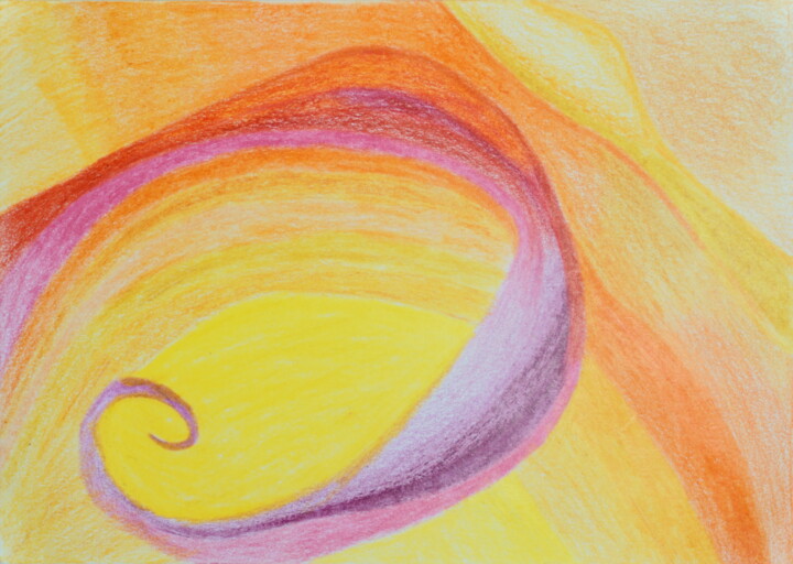 Drawing titled "The Waves" by Bloom Art, Original Artwork, Pencil