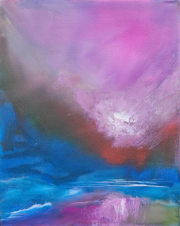 Malerei mit dem Titel "Pastel Shades" von Sophia Kühn, Original-Kunstwerk, Acryl