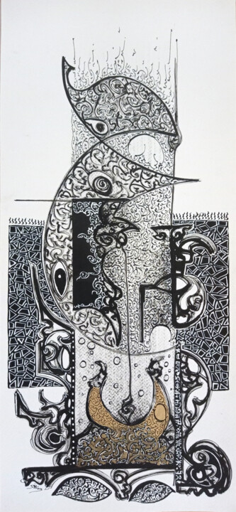 Schilderij,  19,7x9,1 in 