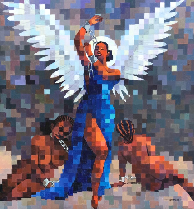 Schilderij,  60x55 in 