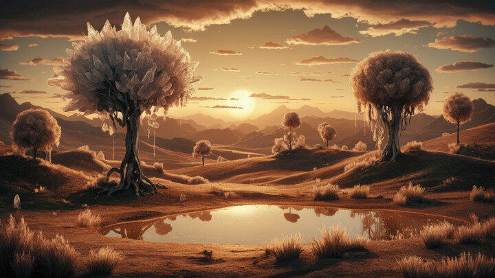 Цифровое искусство под названием "Natural Elegance" - Pavel Apilat, Подлинное произведение искусства, Цифровая живопись