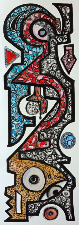 009 绘画, 27.6x9.8 in