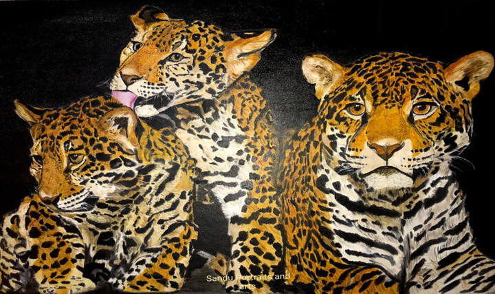 Family 绘画, 22x35 in