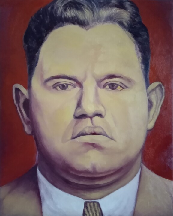 Mugshot, Joseph A. Lanza, Socks 绘画, 19.7x15.8 in