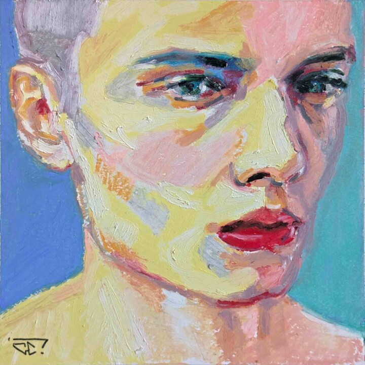 绘画,  7.5x7.5 in 