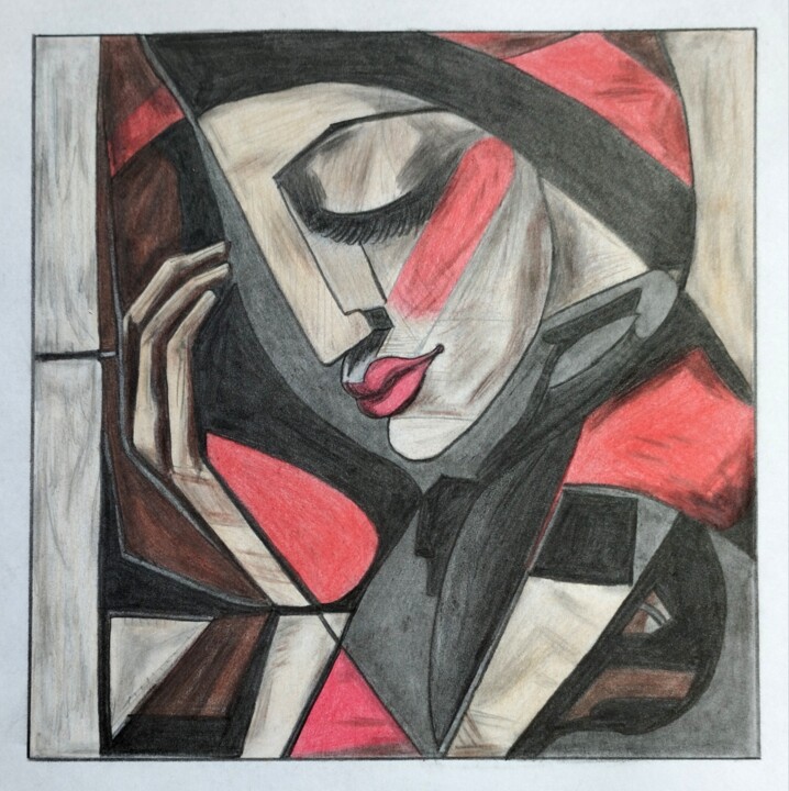Contemplative 图画, 5.9x5.9 in