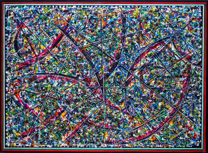 Peinture intitulée "Thermo dyphotonic a…" par Jasimax Corral Moreno, Œuvre d'art originale, Acrylique Monté sur Châssis en b…